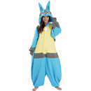 Pijama Kigurimi Lucario (ADULTO E INFANTIL) + BRINDE GRÁTIS